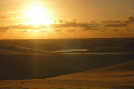 Por do sol nos lenc