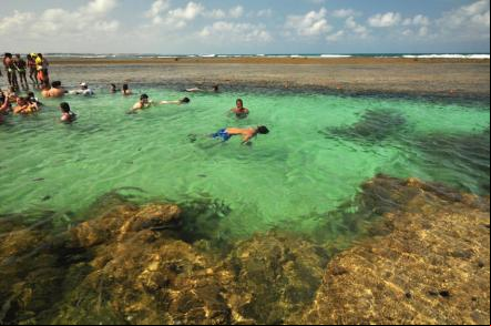 Piscinas naturais em Porto  - Foto: Eudes Santana