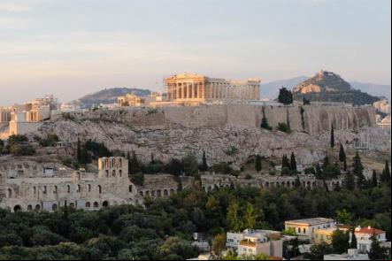 Acropole de Atenas com o Partenon no topo - Foto: Christophe Meneboeuf (Licen