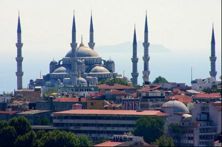Vista da Mesquita Azul de Sultanahmet - Foto: Jos