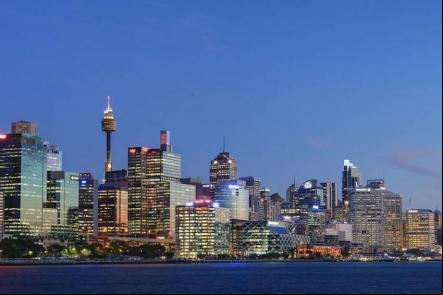 Centro financeiro de Sydney a partir de Balmain - Foto: Adam Jwc- (Licen