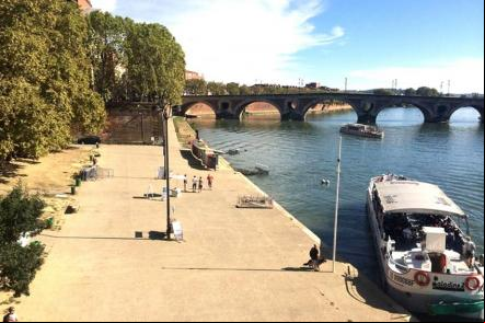 O Rio do Garonne em Toulouse - Foto: Hussein C (Licen